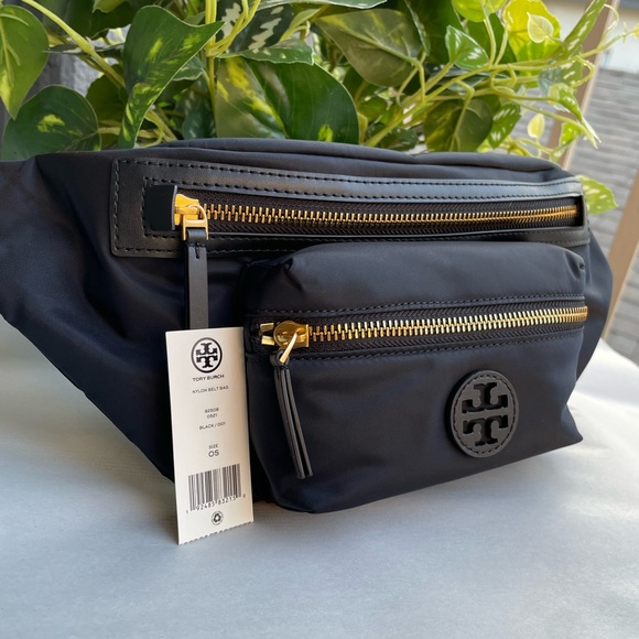 New, authentic Tory Burch nylon belt bag black 161103 - Picture 2 of 13
